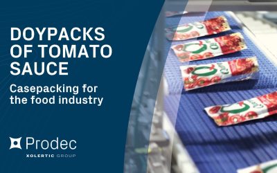 Encajado de doypacks con salsas